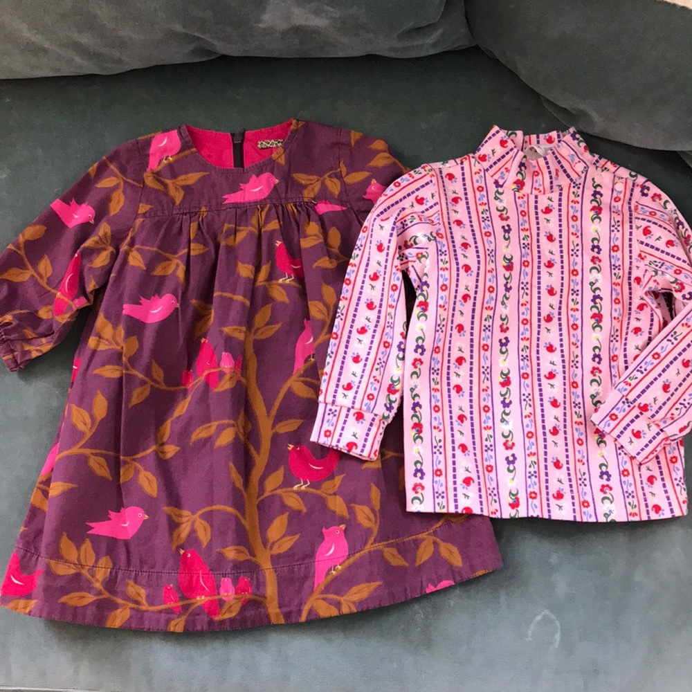 baby girl 24 month pink chicken HA dress top 24m